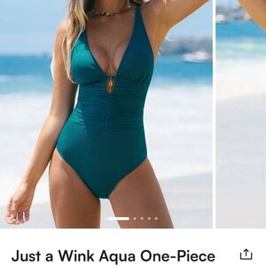 Aqua One Piece Swimsuit